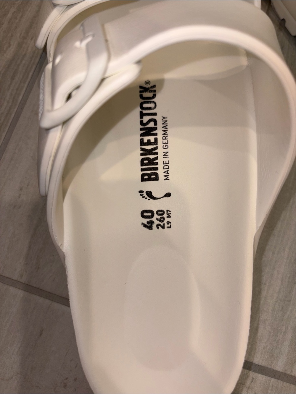 Birkenstock Arizona Lightweight EVA Sandals in White - Picture 4 of 4